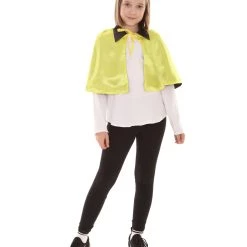 HPO Child's Vampire Cape Costume | Yellow & Black Halloween Costume Kids