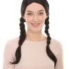 HPO Women Cow Girl Wig Black | Premium Breathable Capless Cap