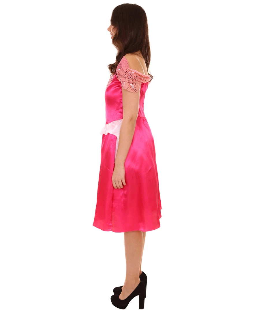 HPO Adult Women's Princess Dress Costume | Pink Cosplay Costume