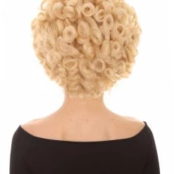 HPO Womens Curly Wig | Blonde Curly Long Curly Fancy Cosplay Halloween Wig | Premium Breathable Capless Cap