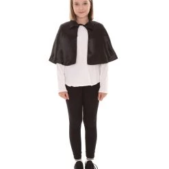 HPO Child's Vampire Cape Costume | Black Halloween Costume Kids