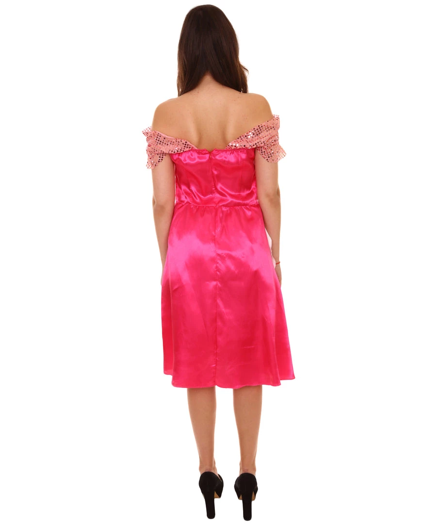 HPO Adult Women's Princess Dress Costume | Pink Cosplay Costume
