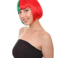 HPO Womens Two-tone Short Bob Wig | Multiple Color Collection | Premium Breathable Capless Cap