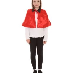 HPO Child's Vampire Cape Costume | Red & Black Halloween Costume