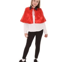 HPO Child's Vampire Cape Costume | Red & Black Halloween Costume