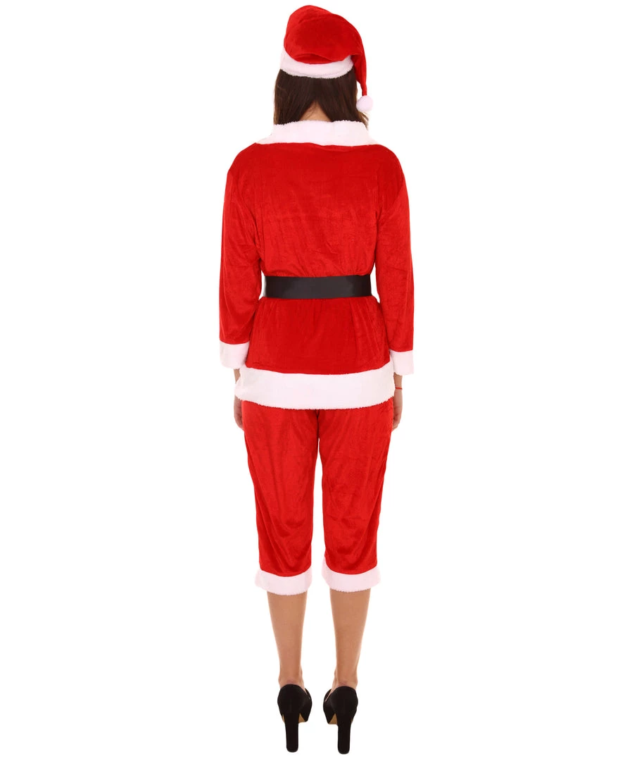 HPO Adult Women's Sweet Santa Xmas Costume | Red Cosplay Costume