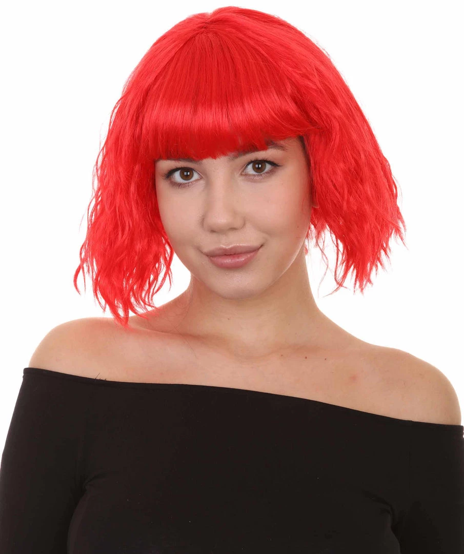 HPO Womens Party Ready Fancy Cosplay Halloween Wigs | Lots Of Color Choices | Premium Breathable Capless Cap