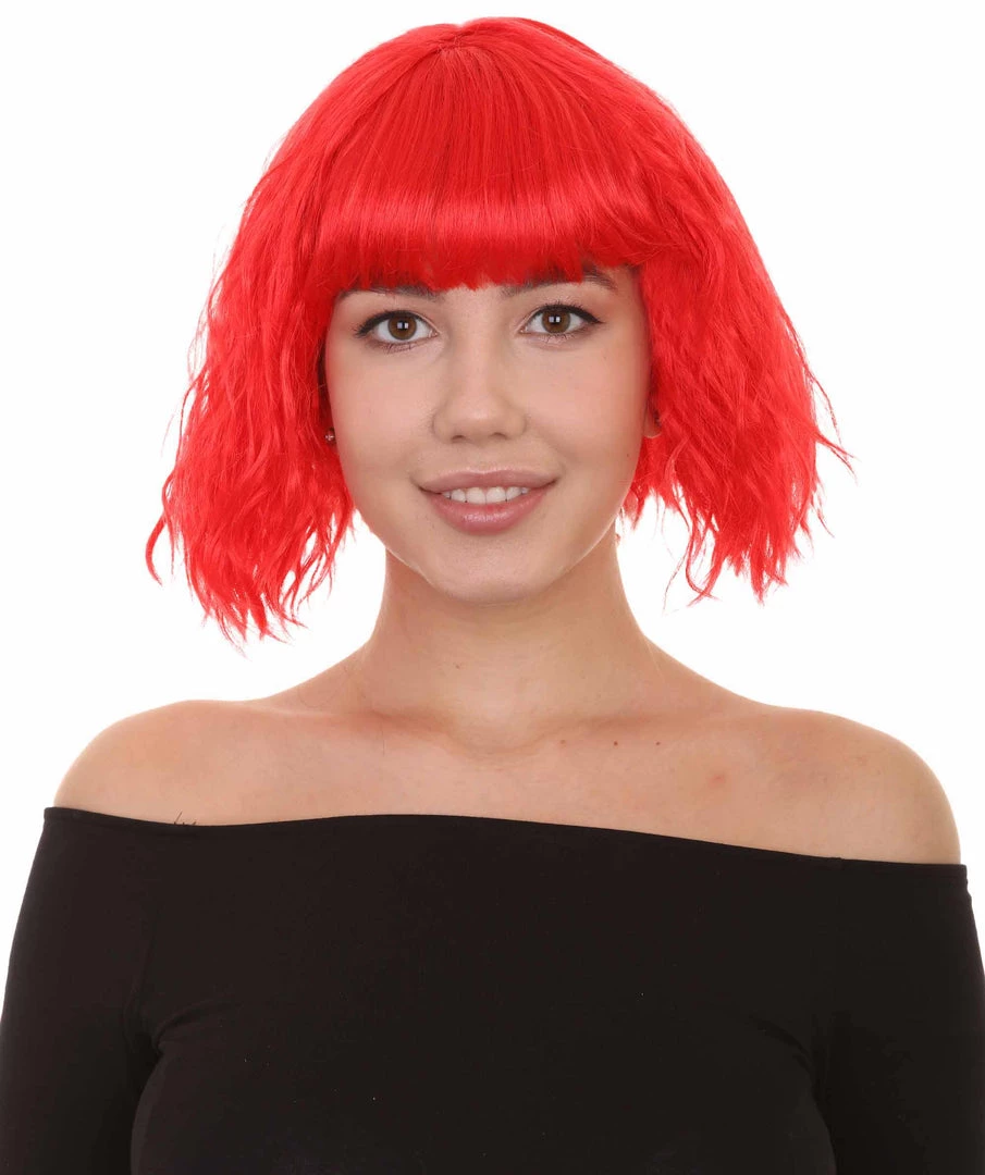 HPO Womens Party Ready Fancy Cosplay Halloween Wigs | Lots Of Color Choices | Premium Breathable Capless Cap
