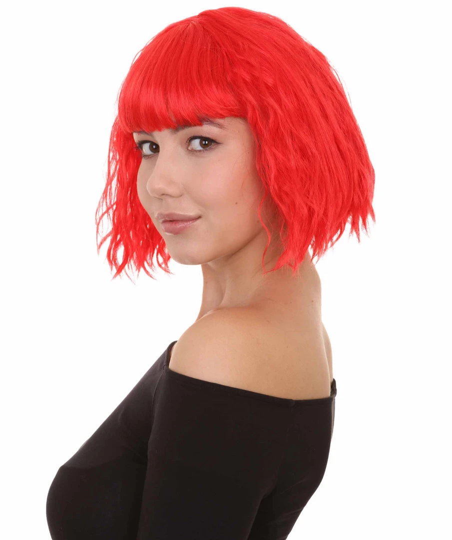 HPO Womens Party Ready Fancy Cosplay Halloween Wigs | Lots Of Color Choices | Premium Breathable Capless Cap
