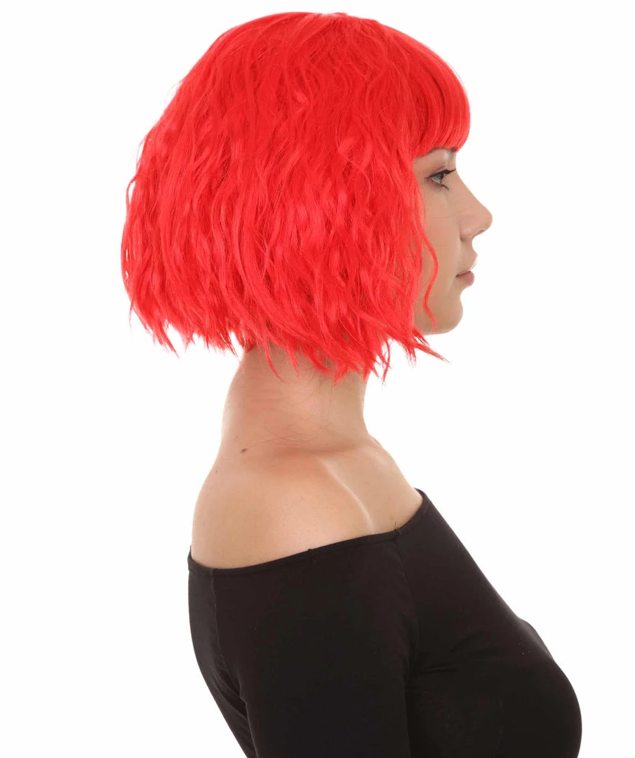 HPO Womens Party Ready Fancy Cosplay Halloween Wigs | Lots Of Color Choices | Premium Breathable Capless Cap