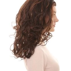 HPO Superstar Dark Brown Long Wavy Womens Wig | All Back Natural Looking Wig | Premium Breathable Capless Cap Women's