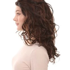 HPO Superstar Dark Brown Long Wavy Womens Wig | All Back Natural Looking Wig | Premium Breathable Capless Cap Women's