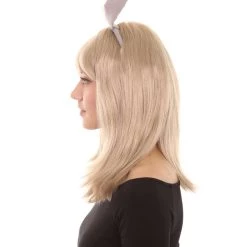 HPO Womens Giants Wig With Ears | Blonde TV/Movie Wigs | Premium Breathable Capless Cap