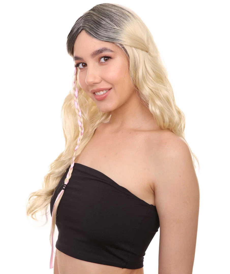 HPO Women's Shadow Womens Wig | Blond TV/Movie Fancy Cosplay Halloween Wig | Premium Breathable Capless Cap