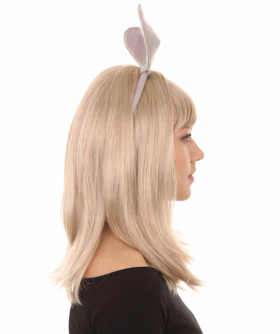 HPO Womens Giants Wig With Ears | Blonde TV/Movie Wigs | Premium Breathable Capless Cap