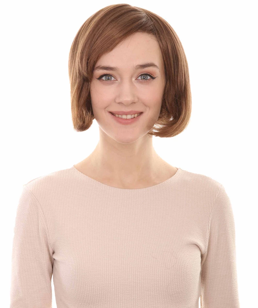 HPO Flapper Multi Colors Bob Womens Wig | Short Natural Looking Wig | Premium Breathable Capless Cap