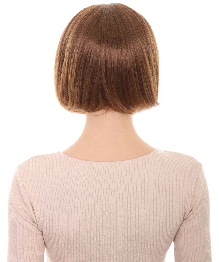 HPO Flapper Multi Colors Bob Womens Wig | Short Natural Looking Wig | Premium Breathable Capless Cap