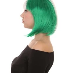 FLAGWIGS Women Patriotic Nigeria Flag Bob Wig | Premium Breathable Capless Cap