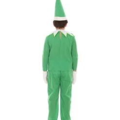 HPO Kids Child's Green Elf On The Shelf Costume | Green Halloween Costume