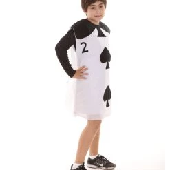 HPO Child's Spades Poker Card Storybook & Fairytale Costume | Black & White Halloween Costume Kids