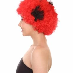 HPO Beetle Unisex Wig | Jumbo Insect Red Super Size Cosplay Halloween Wig | Premium Breathable Capless Cap Women's