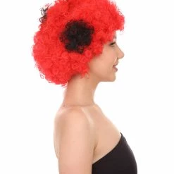 HPO Beetle Unisex Wig | Jumbo Insect Red Super Size Cosplay Halloween Wig | Premium Breathable Capless Cap Women's