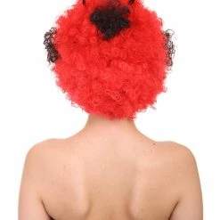 HPO Beetle Unisex Wig | Jumbo Insect Red Super Size Cosplay Halloween Wig | Premium Breathable Capless Cap Women's
