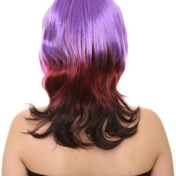 HPO Sweet Candy Womens Wig | Multicolor Sexy Cosplay Party Halloween Wig | Premium Breathable Capless Cap Women's