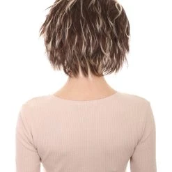 HPO Women's The Croods 2 Style Wig With Hairband | Black & Blonde Mix Wigs | Premium Breathable Capless Cap