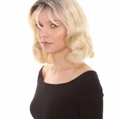 HPO Womens Evil Bride Doll Wig Blonde | Premium Breathable Capless Cap Women's