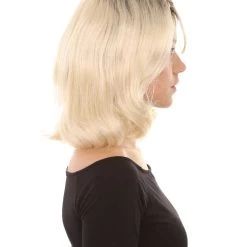 HPO Womens Evil Bride Doll Wig Blonde | Premium Breathable Capless Cap Women's