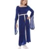 HPO Kids Child's Renaissance Medieval Princess Costume | Blue Cosplay Costume