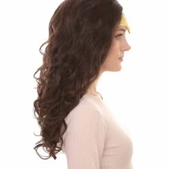 HPO Women's TV Movie Character Wig Dark Brown | Premium Breathable Capless Cap