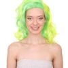 Adult Women's 17" Medium Length Wavy Halloween Cosplay American Singing Personality Costume Wig,Synthetic Soft Fiber Hair, Perfect For Holidays And Parties | HPO