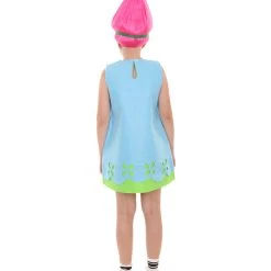 HPO Child's Trolls Dress Costume | Blue Cosplay Costume Kids