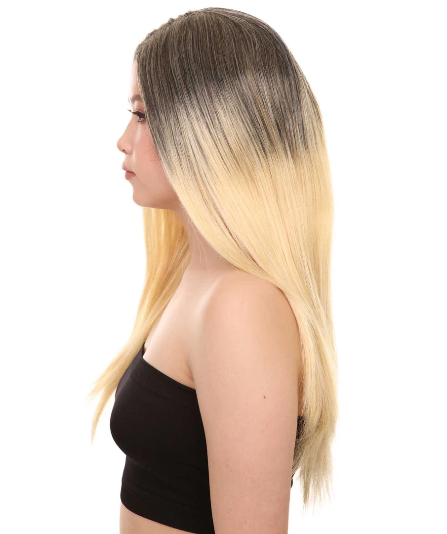 HPO Ombre Womens Wig | Party Ready Fancy Cosplay Halloween Wig | Premium Breathable Capless Cap Men's