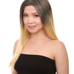 HPO Ombre Womens Wig | Party Ready Fancy Cosplay Halloween Wig | Premium Breathable Capless Cap Men's