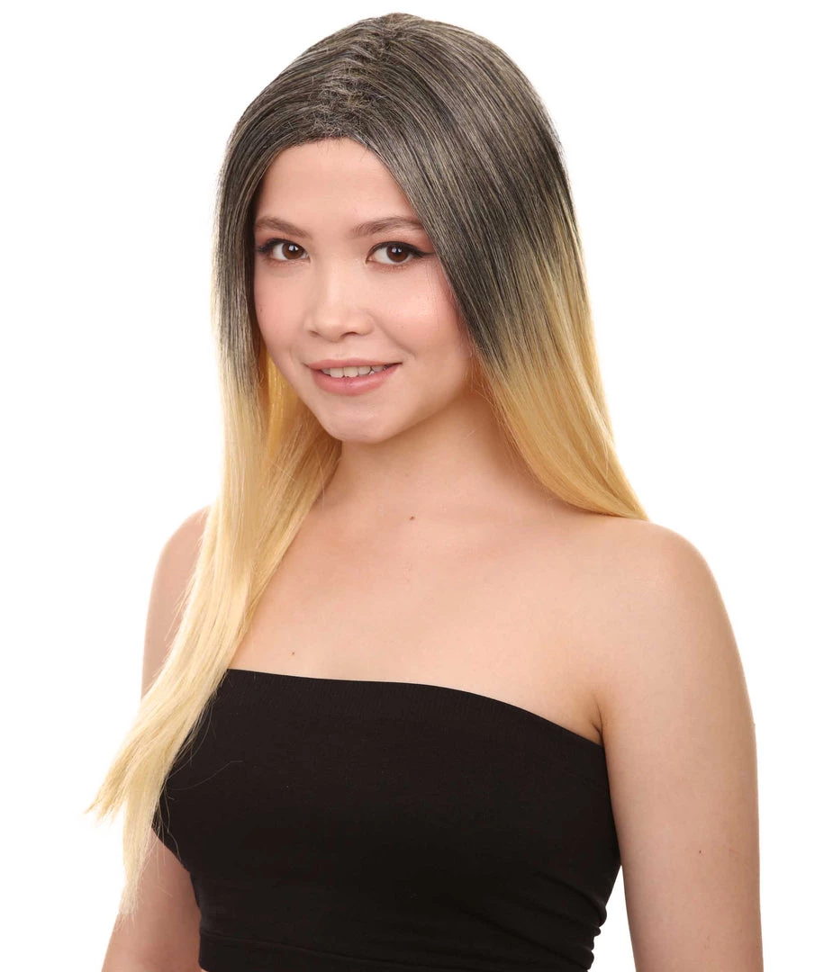 HPO Ombre Womens Wig | Party Ready Fancy Cosplay Halloween Wig | Premium Breathable Capless Cap Men's