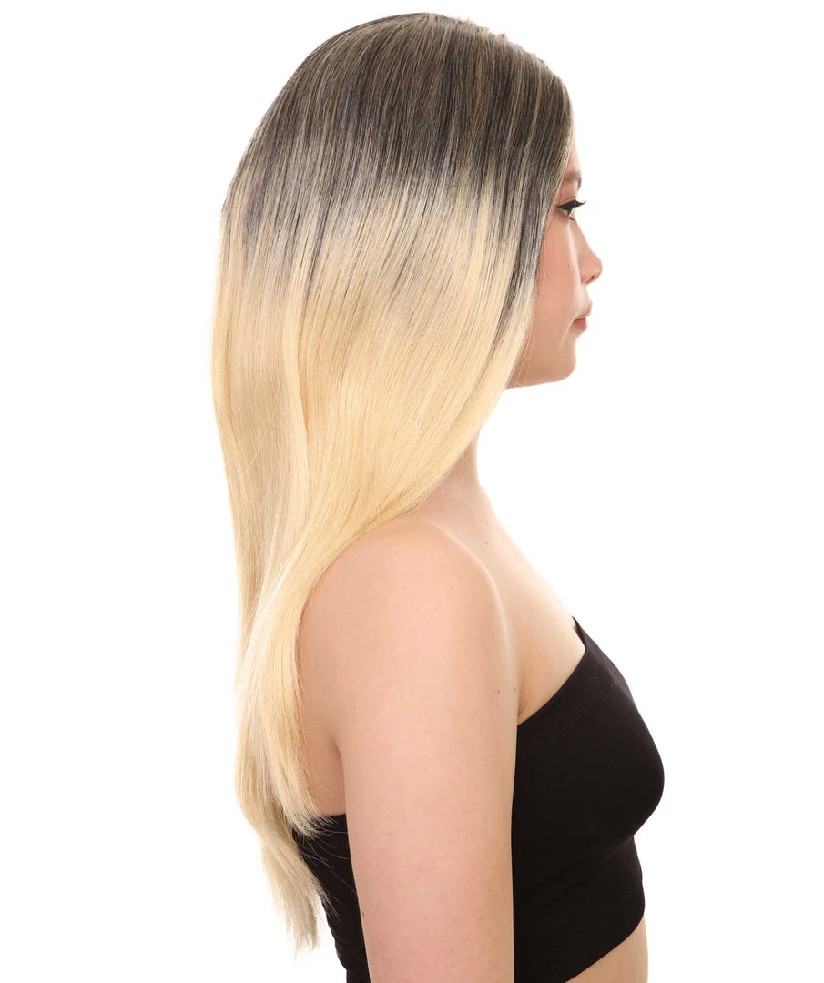 HPO Ombre Womens Wig | Party Ready Fancy Cosplay Halloween Wig | Premium Breathable Capless Cap Men's