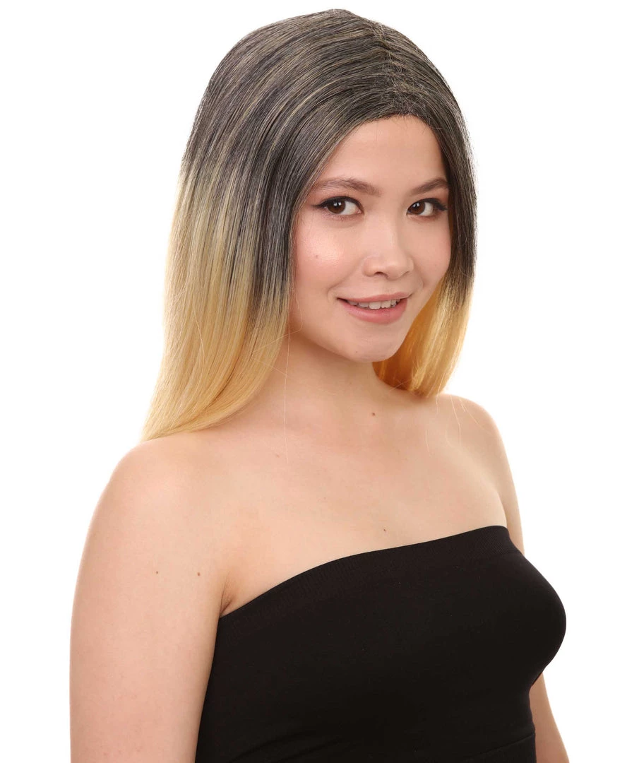 HPO Ombre Womens Wig | Party Ready Fancy Cosplay Halloween Wig | Premium Breathable Capless Cap Men's