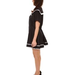 HPO Adult Women's Sailor Dress Celebrity Costume | Black Cosplay Costume