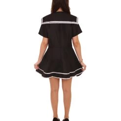 HPO Adult Women's Sailor Dress Celebrity Costume | Black Cosplay Costume