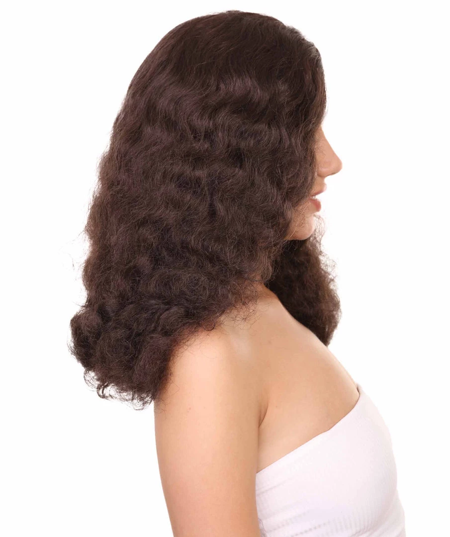 Adult Women's 17" Inch Medium Length Wavy Halloween Cosplay Euphoria Of Dating Terry Wig, Synthetic Soft Fiber Hair, Capless Cap Design For Comfort And Fit | HPO