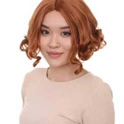 HPO Women's Womens Game Thief Wig | Brown Sexy Cosplay Party Halloween Wig | Premium Breathable Capless Cap
