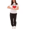 HPO Adult Women's Valentine's Day Matching Couple T-Shirt | White Cosplay Costume