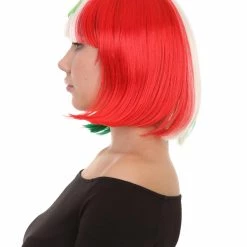 FLAGWIGS Women Patriotic Mexico Flag Bob Wig | Premium Breathable Capless Cap Women's