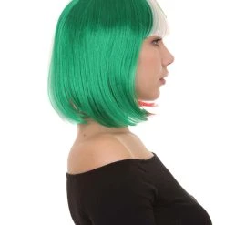 FLAGWIGS Women Patriotic Mexico Flag Bob Wig | Premium Breathable Capless Cap Women's