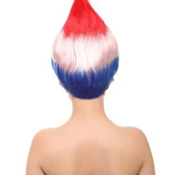 FLAGWIGS Women's Flag Troll Wigs | Croatia | Patriotic Character Cosplay Halloween Wigs | Premium Breathable Capless Cap