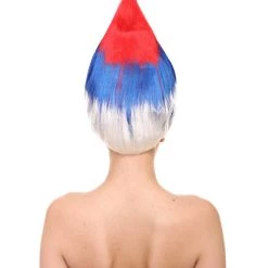 FLAGWIGS Serbia Flag Sport Troll Wig | National Pride Wig | Premium Breathable Capless Cap Women's