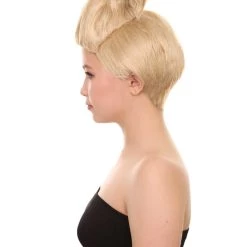 HPO Women's Womens Superhero Captain Wig | Blonde TV/Movie Wigs | Premium Breathable Capless Cap